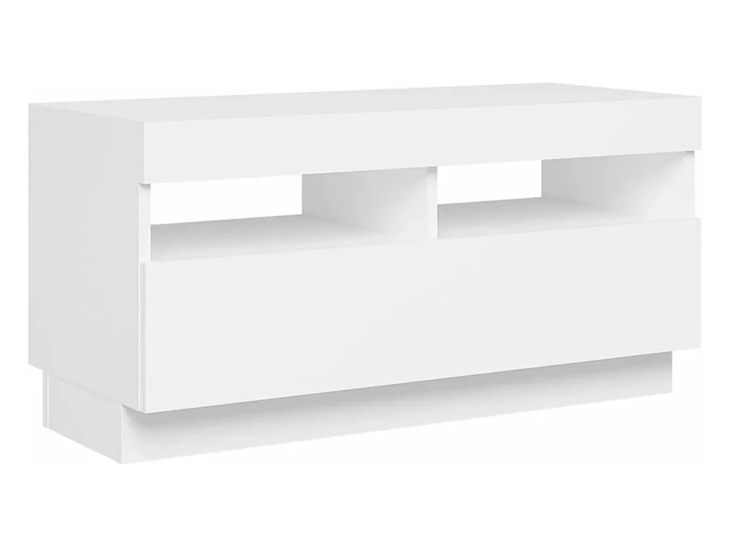 Mueble para TV con luces LED blanco 80x35x40 cm