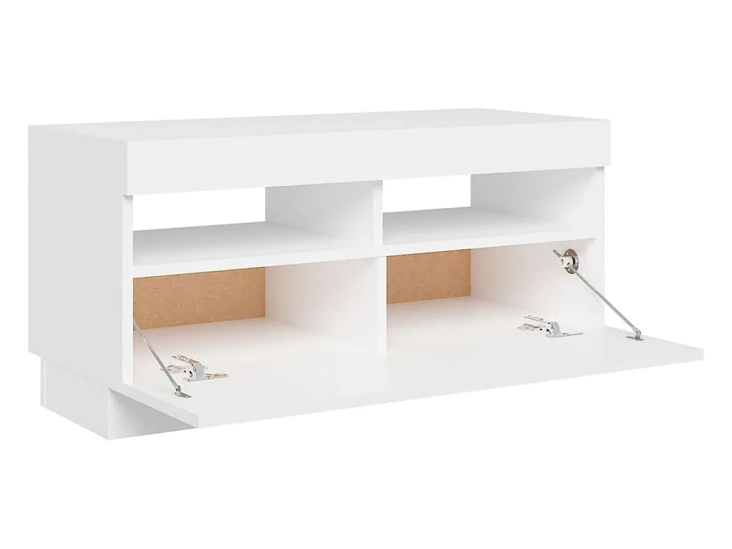 Mueble para TV con luces LED blanco 80x35x40 cm