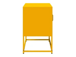 Mueble para TV de acero amarillo mostaza 68x39x60,5 cm