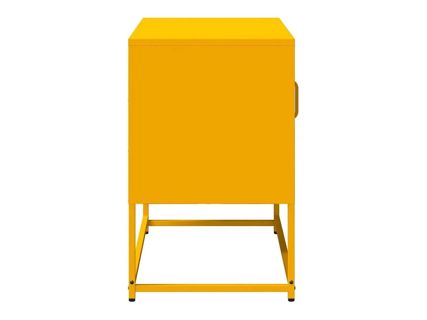 Mueble para TV de acero amarillo mostaza 68x39x60,5 cm