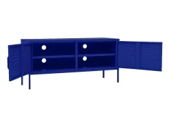 Mueble para TV de acero azul marino 105x35x50 cm