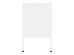 Mueble para TV de acero blanco 105x35x50 cm