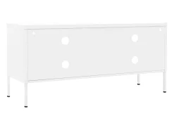 Mueble para TV de acero blanco 105x35x50 cm