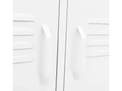 Mueble para TV de acero blanco 105x35x50 cm