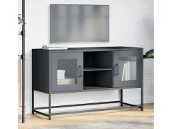 Mueble para TV de acero gris antracita 100,5x39x60,5 cm