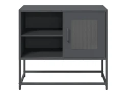 Mueble para TV de acero gris antracita 68x39x60,5 cm