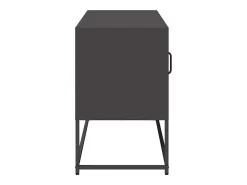 Mueble para TV de acero negro 100,5x39x60,5 cm