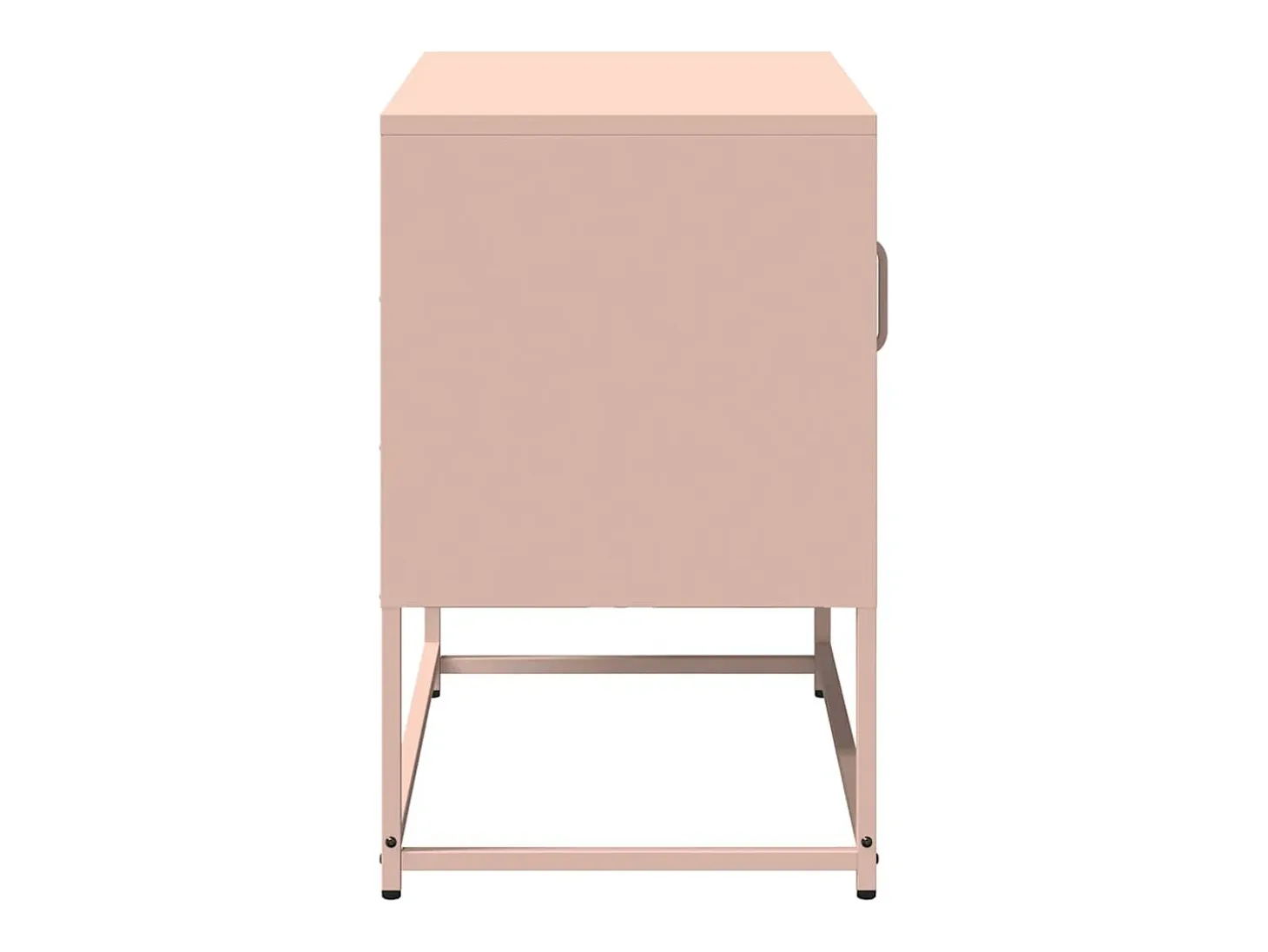 Mueble para TV de acero rosa 68x39x60,5 cm