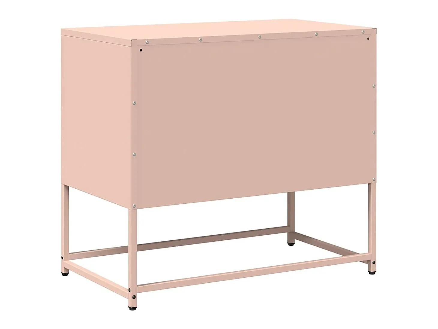 Mueble para TV de acero rosa 68x39x60,5 cm