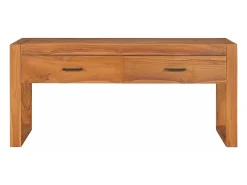 Mueble para TV de madera reciclada de teca 100x40x45 cm