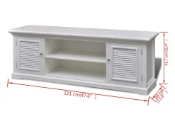 Mueble para TV de madera blanco