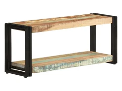 Mueble para TV de madera maciza reciclada 90x30x40 cm