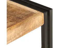 Mueble para TV de madera maciza de mango rugosa 120x30x40 cm