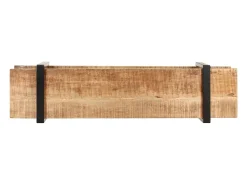 Mueble para TV de madera maciza de mango rugosa 160x40x40 cm