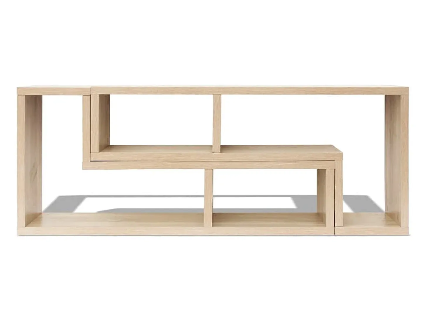 Mueble para TV en forma de L color roble