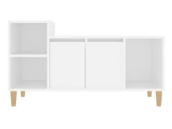 Mueble para TV madera contrachapada blanco 100x35x55 cm ES72337