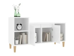 Mueble para TV madera contrachapada blanco 100x35x55 cm ES72337