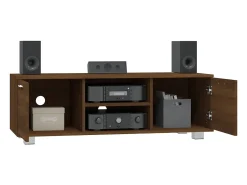 Mueble para TV madera contrachapada marrón roble 120x40,5x35 cm