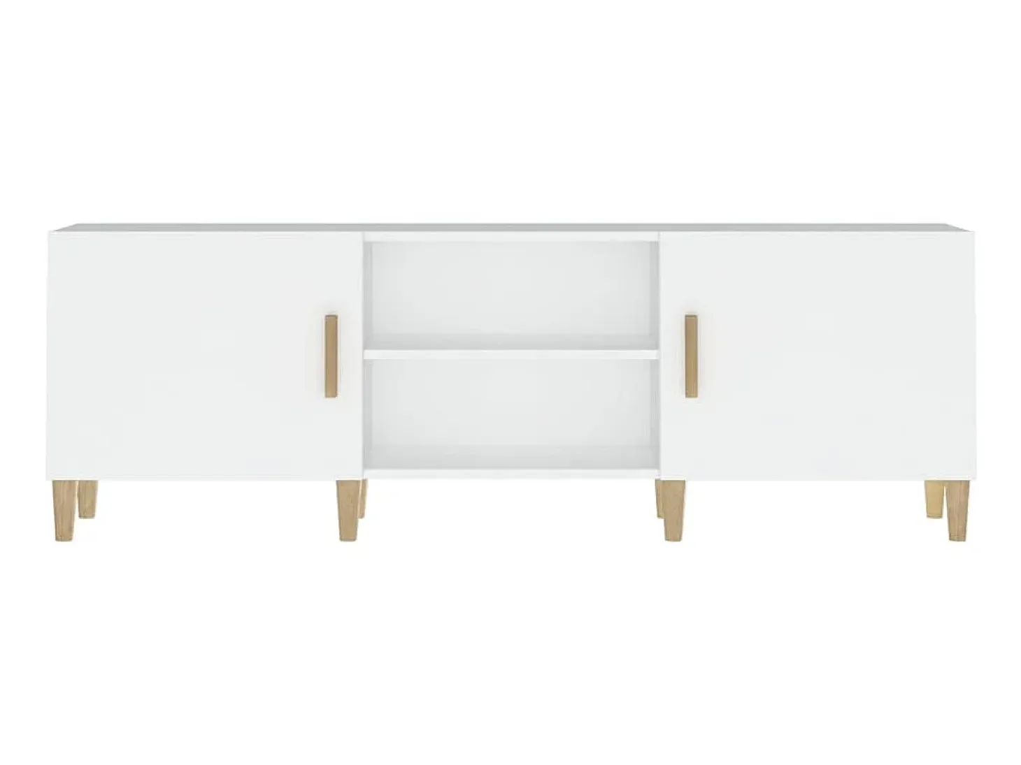 Mueble para TV madera contrachapada blanco 150x30x50 cm ES23470