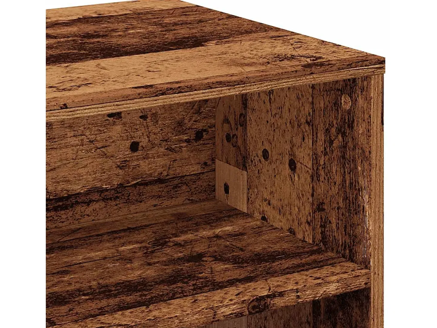 Mueble para TV madera contrachapada envejecida 80x40x40 cm