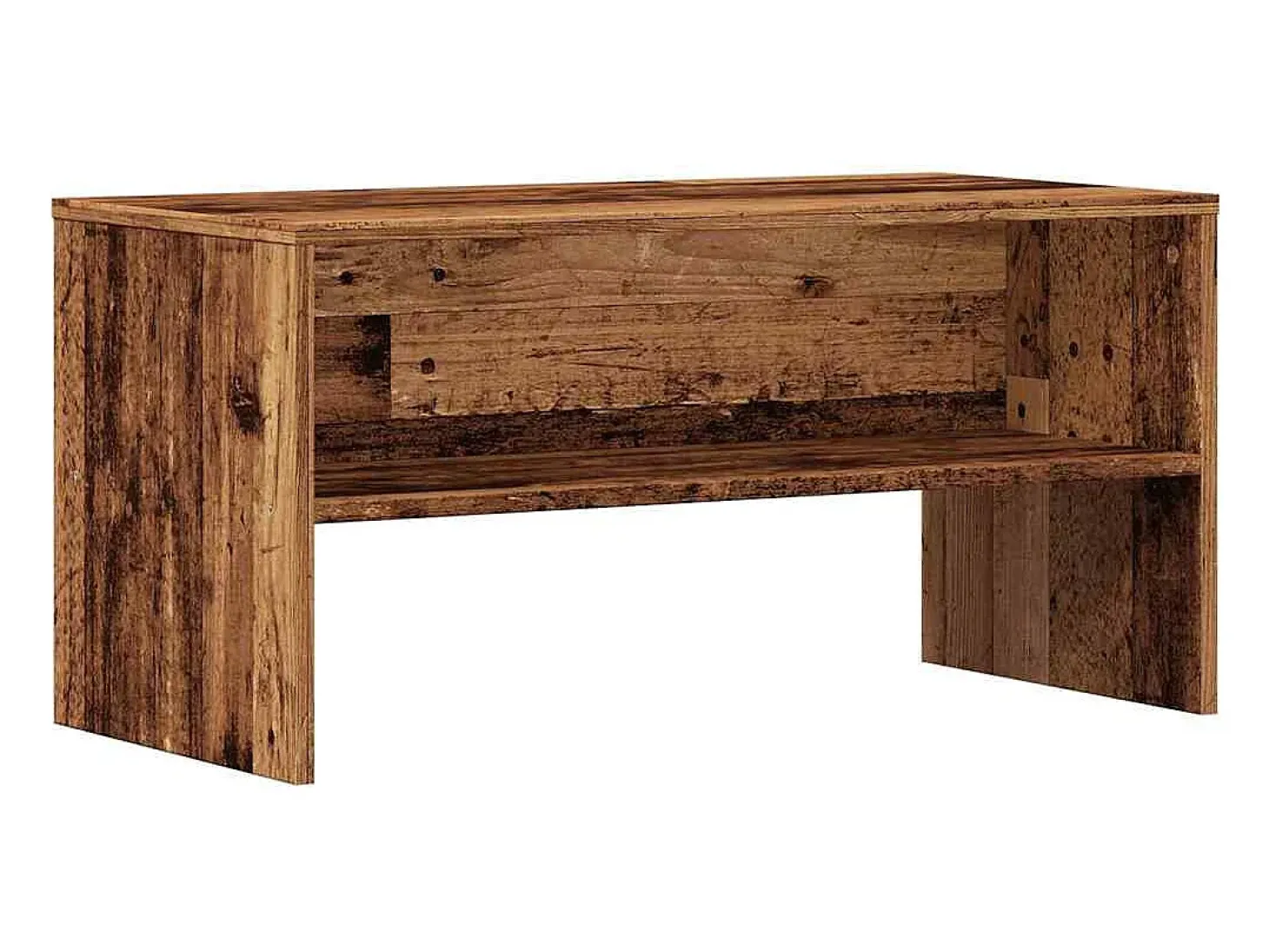 Mueble para TV madera contrachapada envejecida 80x40x40 cm
