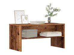 Mueble para TV madera contrachapada envejecida 80x40x40 cm