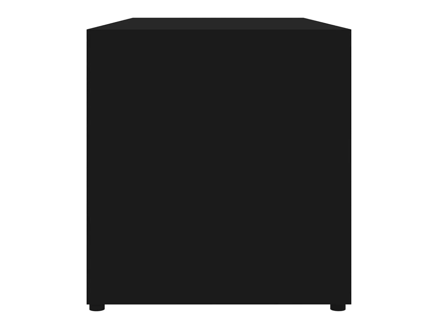 Mueble para TV madera contrachapada negro 80x34x36 cm