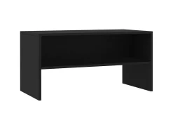 Mueble para TV madera contrachapada negro 80x40x40 cm ES40577