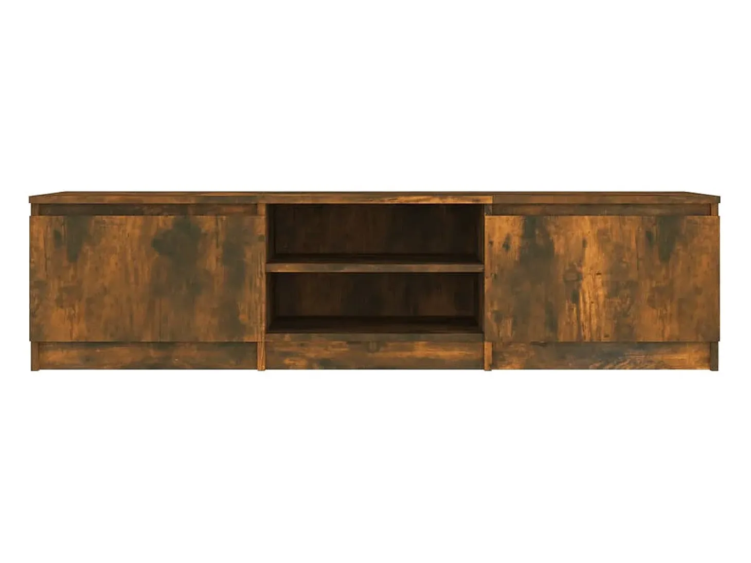 Mueble para TV madera contrachapada roble ahumado 140x40x35,5cm