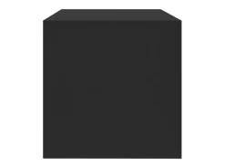 Mueble para TV madera contrachapada negro 120x40x40 cm