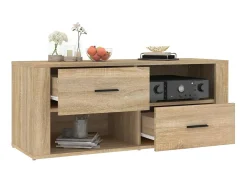 Mueble para TV madera contrachapada color roble 100x35x40 cm ES14582