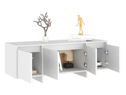 Mueble para TV madera contrachapada blanco 120x30x40,5 cm ES93723