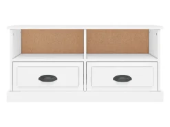 Mueble para TV madera contrachapada blanco 93x35,5x45 cm