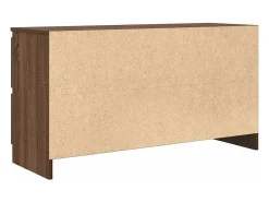Mueble para TV madera contrachapada marrón roble 100x35x54 cm