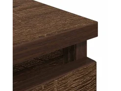 Mueble para TV madera contrachapada marrón roble 100x35x54 cm