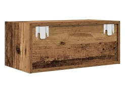 Mueble para TV madera contrachapada envejecida 60x31x25,5 cm