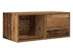 Mueble para TV madera contrachapada envejecida 60x31x25,5 cm