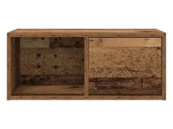 Mueble para TV madera contrachapada envejecida 60x31x25,5 cm
