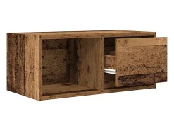 Mueble para TV madera contrachapada envejecida 60x31x25,5 cm