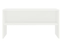 Mueble para TV madera contrachapada blanco 80x40x40 cm ES61536