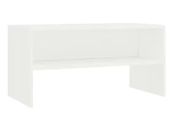 Mueble para TV madera contrachapada blanco 80x40x40 cm ES61536