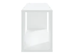Mueble para TV madera contrachapada blanco 80x24x32 cm