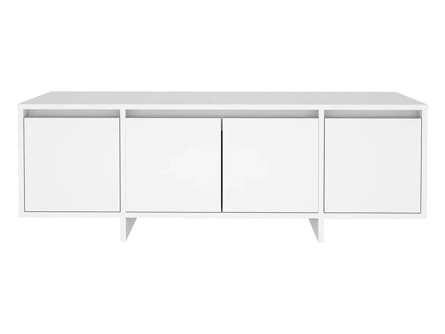 Mueble para TV madera contrachapada blanco 120x30x40,5 cm