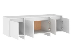 Mueble para TV madera contrachapada blanco 120x30x40,5 cm
