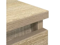 Mueble para TV madera contrachapada roble ahumado 60x35x54 cm