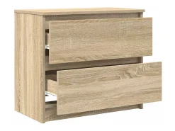 Mueble para TV madera contrachapada roble ahumado 60x35x54 cm