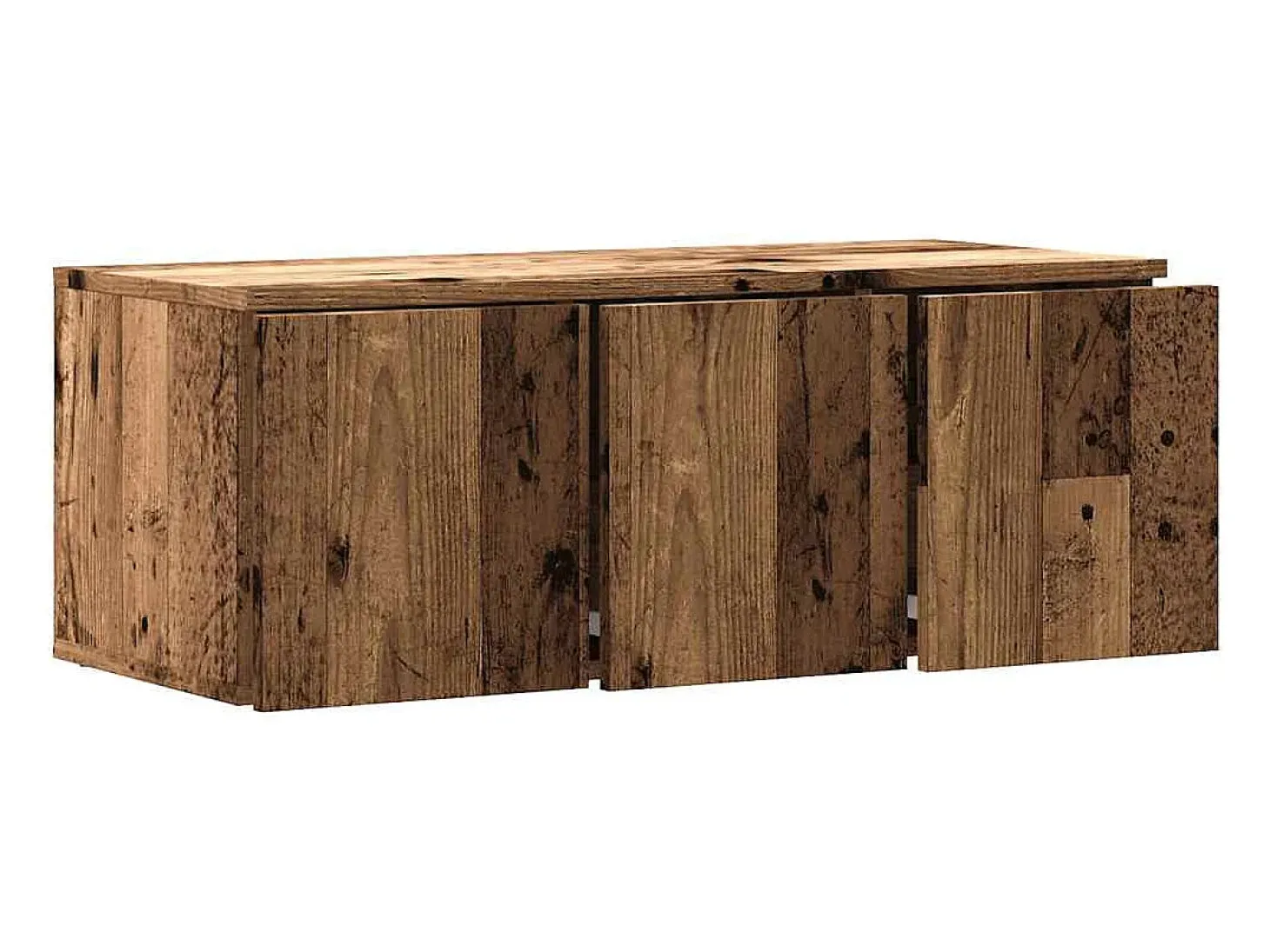 Mueble para TV madera contrachapada envejecida 80x34x30 cm