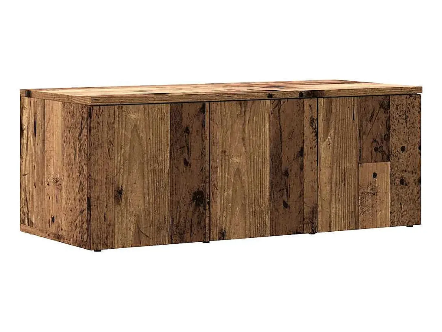 Mueble para TV madera contrachapada envejecida 80x34x30 cm