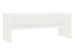 Mueble para TV madera contrachapada blanco 100x40x40 cm ES39414