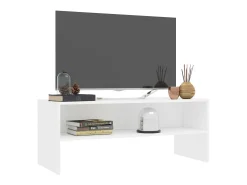 Mueble para TV madera contrachapada blanco 100x40x40 cm ES39414